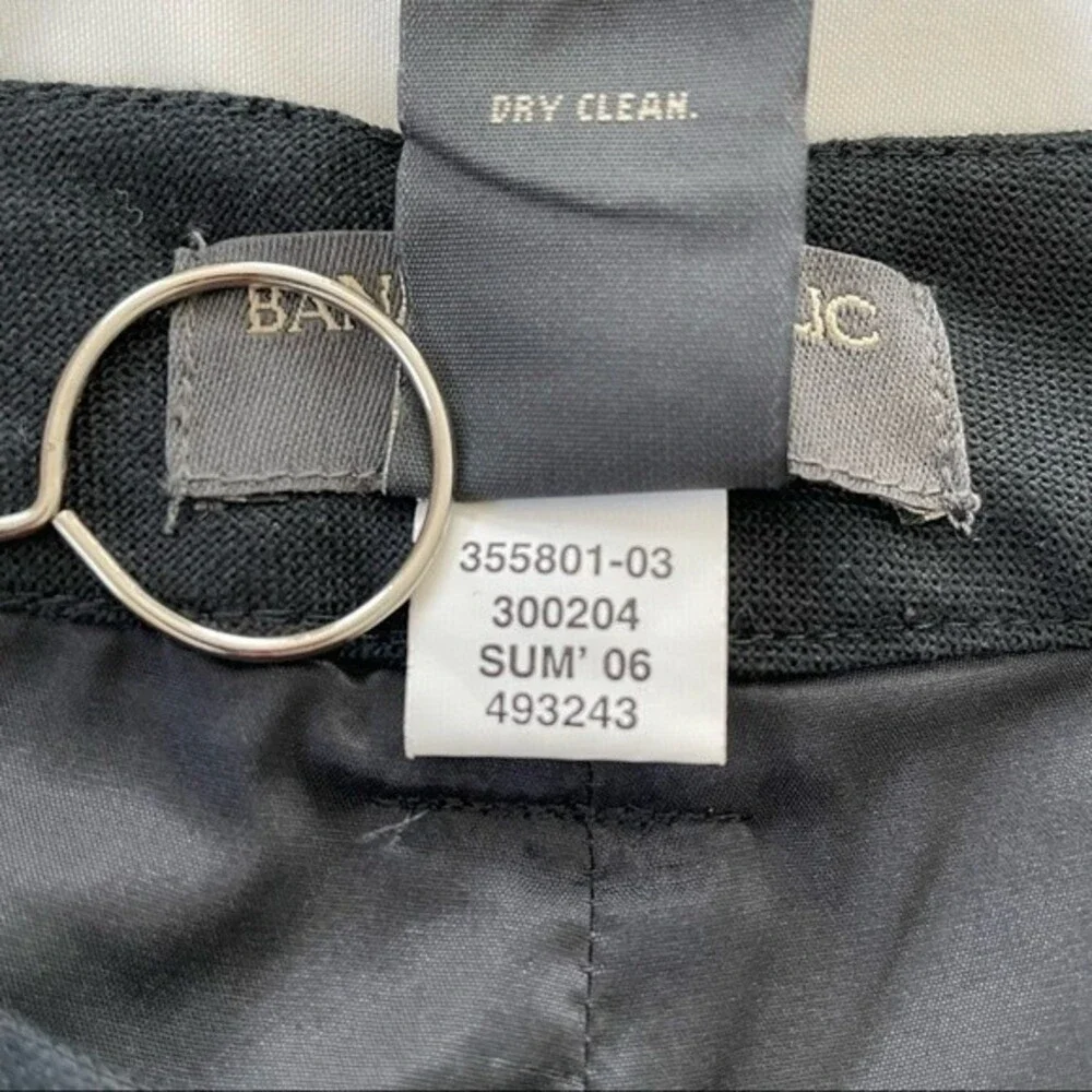 Banana Republic Lined Black Linen Pants Size 0‎